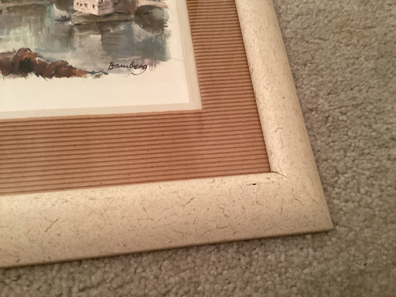 Framed Matted Cityscape Print - 4