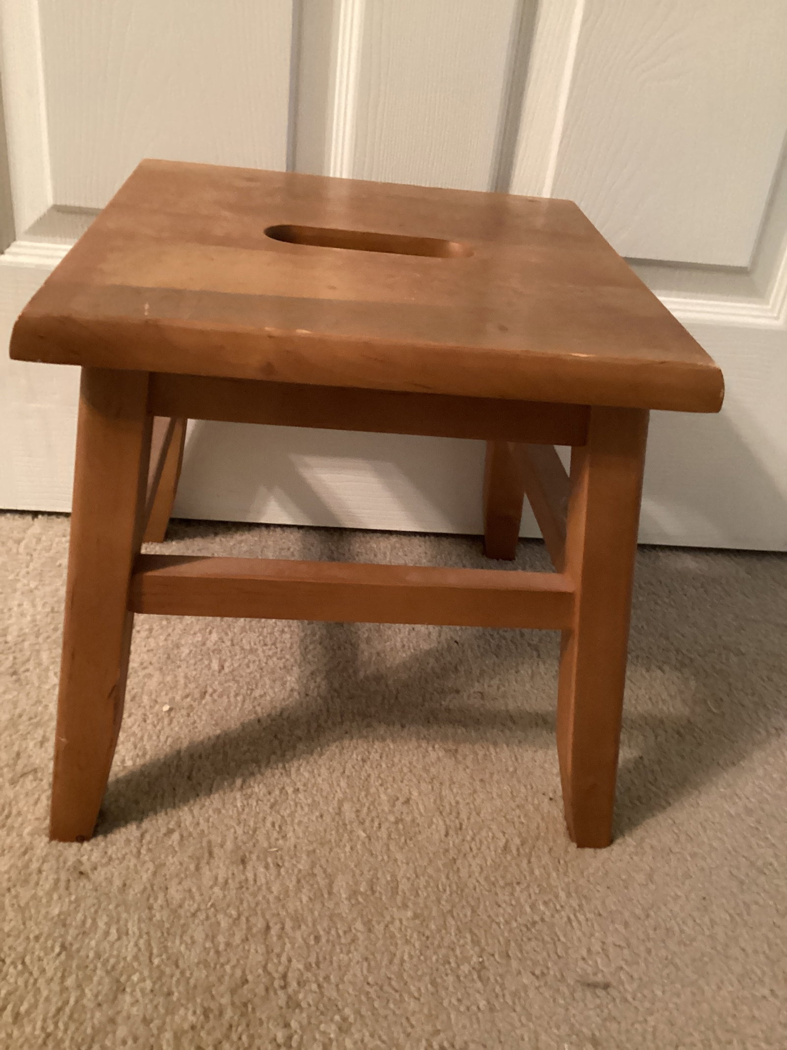 Wood Step Stool: 12" h