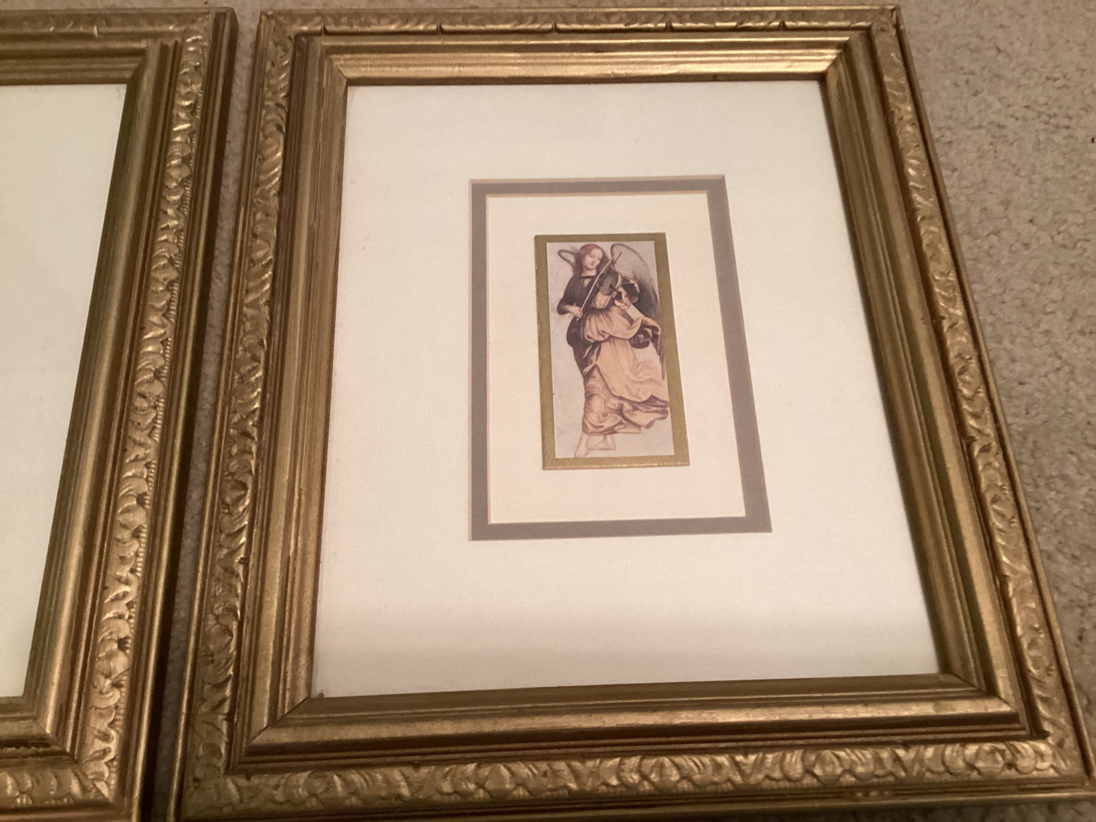 Pair of Framed Angel Prints - 4