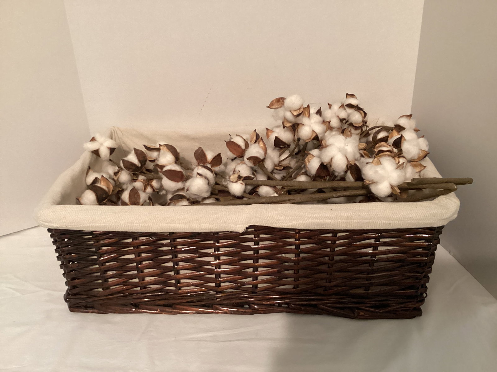 Cotton in Basket: .