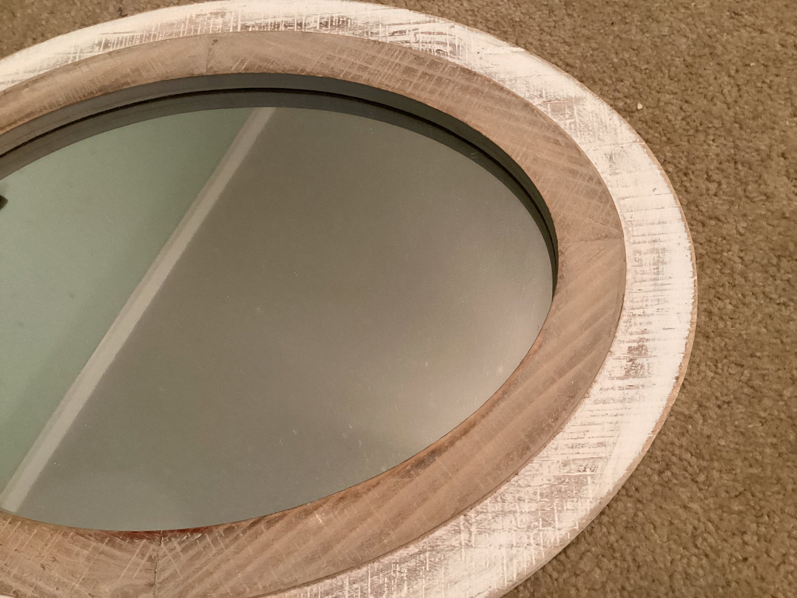 Framed Oval Mirror - 2