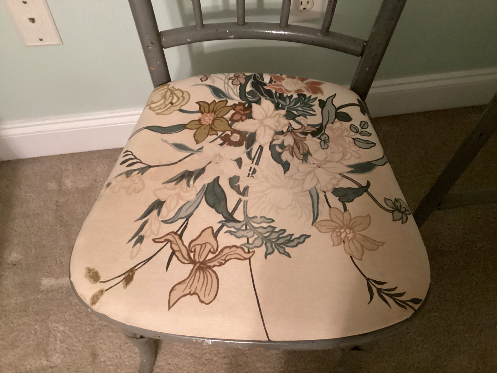 Vintage Rattan One Drawer Desk with Chair - 9