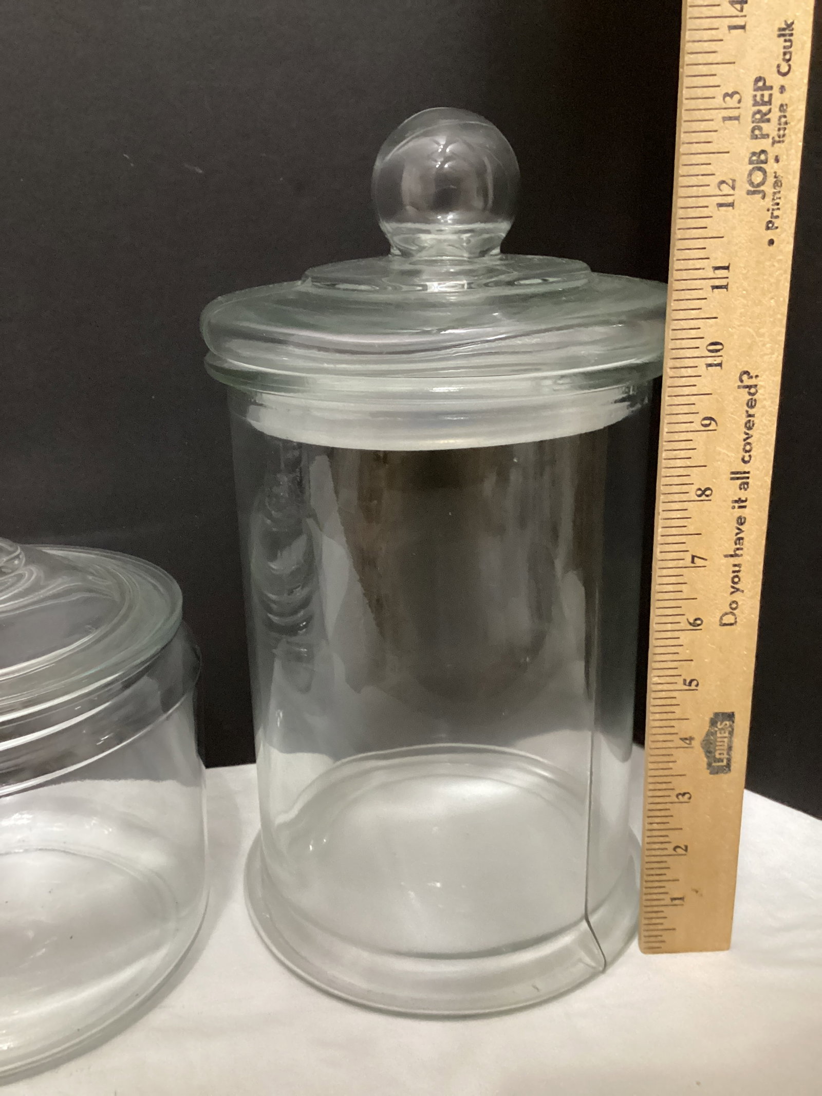 Three Glass Countertop Jars with Lids - 4