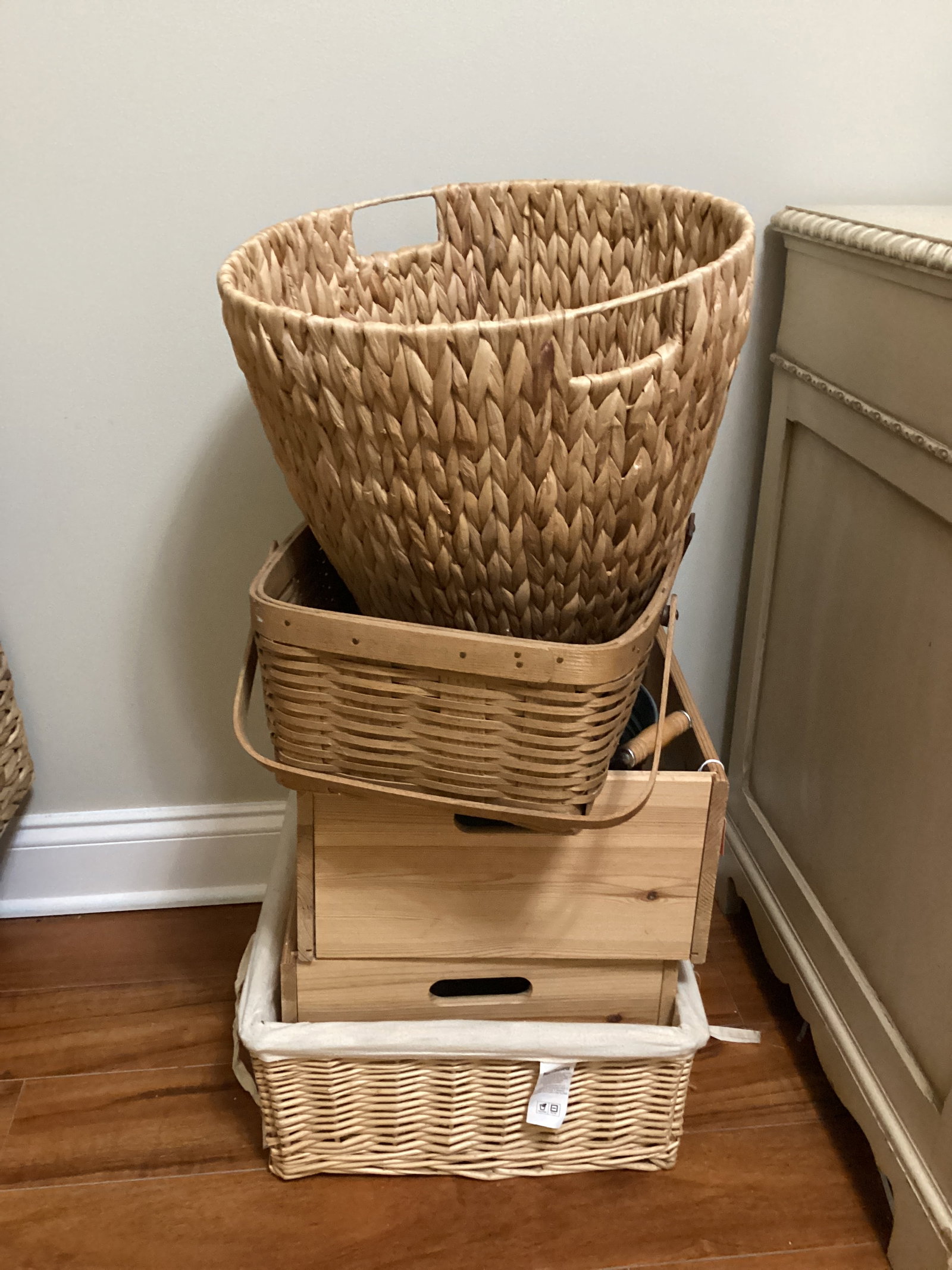 Baskets and Storage Boxes: shipping unavailable for this lot