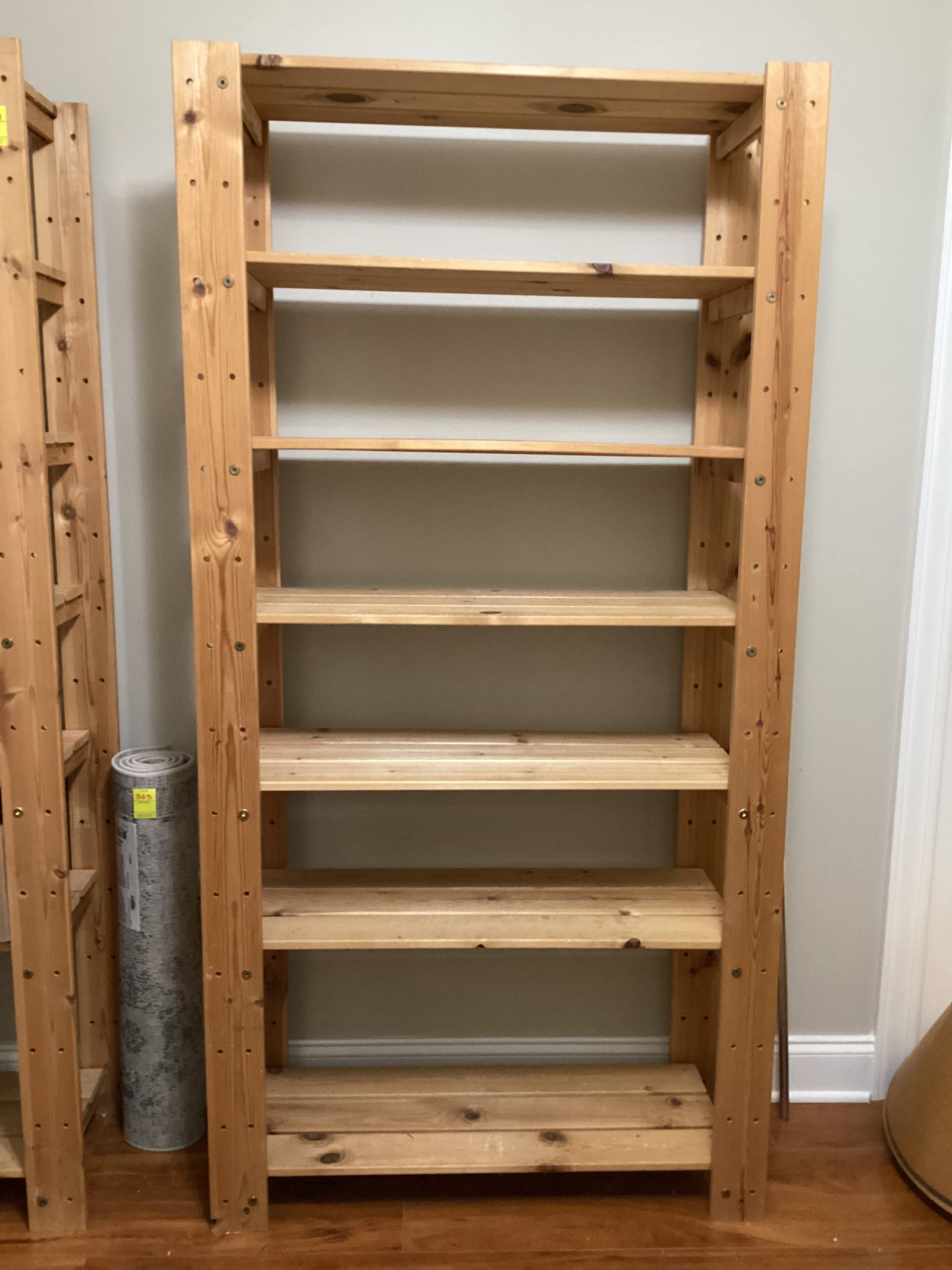 Wood Seven Shelf Unit (1 of 4)