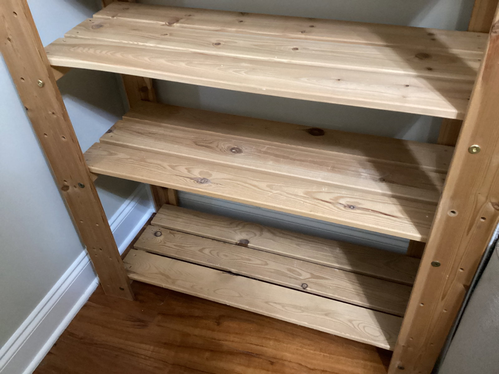 Wood Seven Shelf Unit - 4