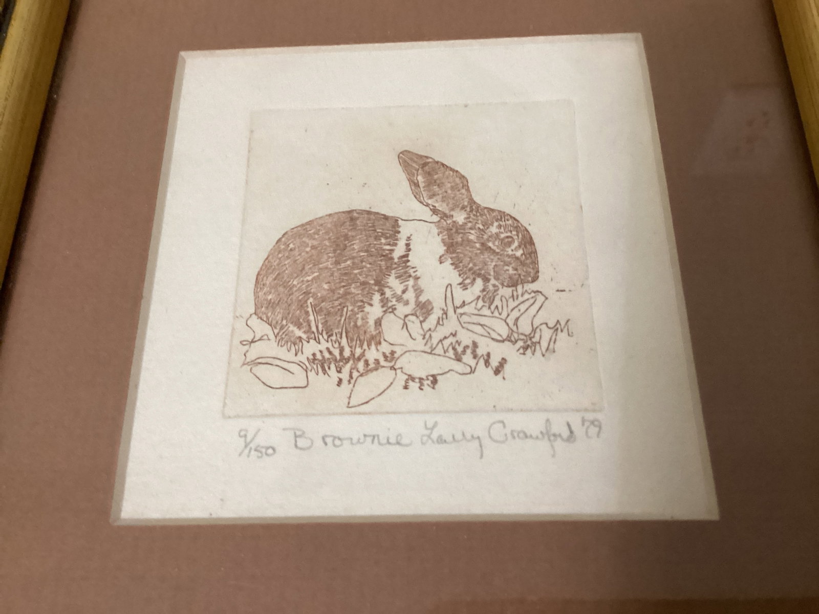 Framed, Matted, Signed Rabbit 9/150 Print - 2