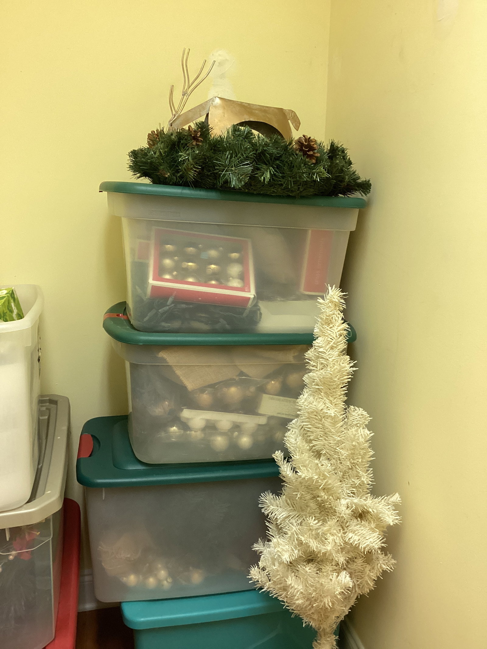 Storage Containers of Christmas Decorations - 2