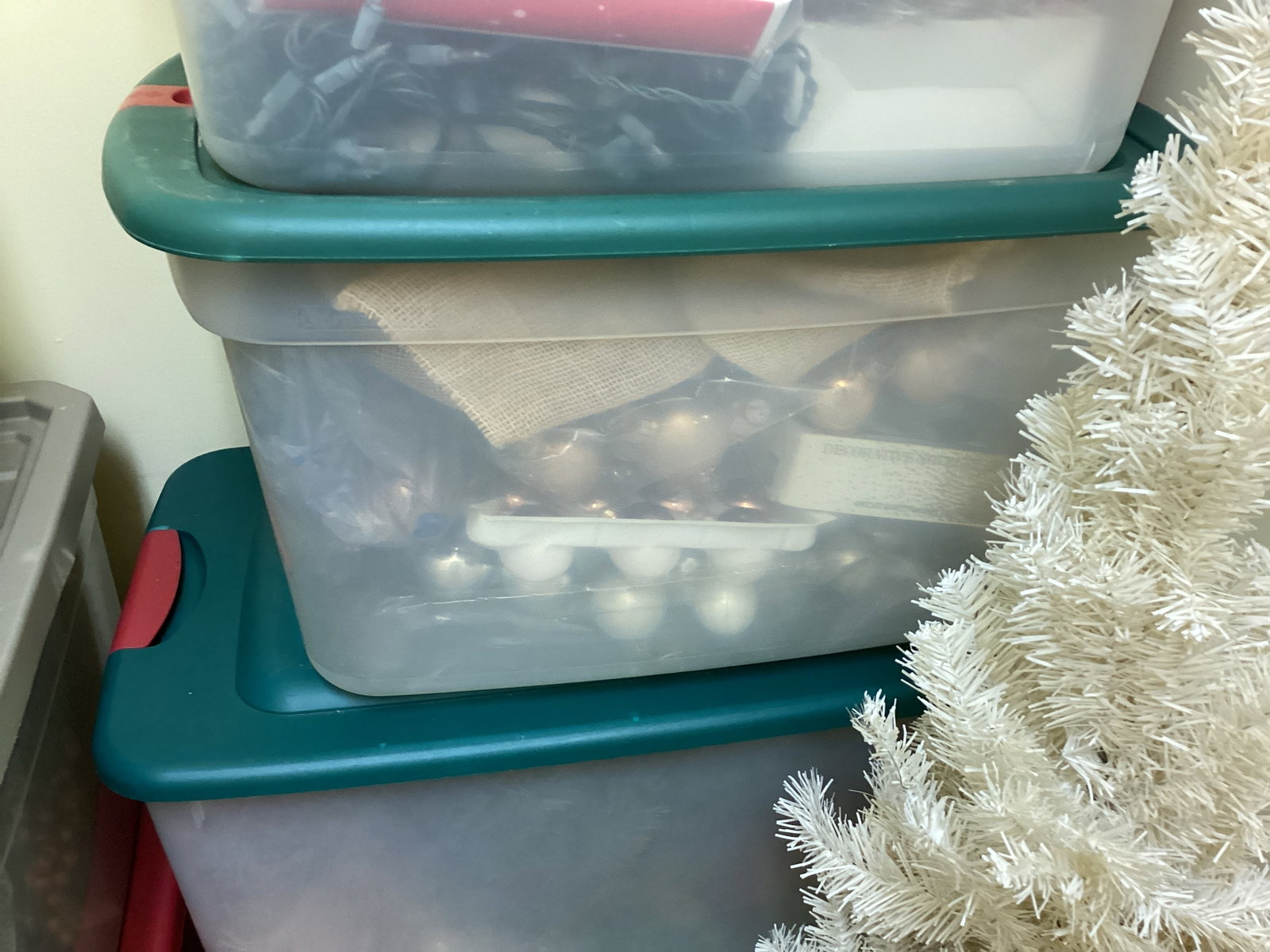 Storage Containers of Christmas Decorations - 5