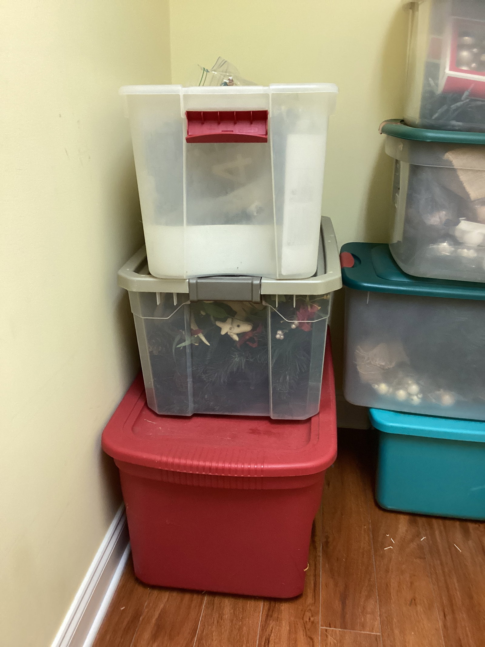 Storage Containers of Christmas Decorations - 6