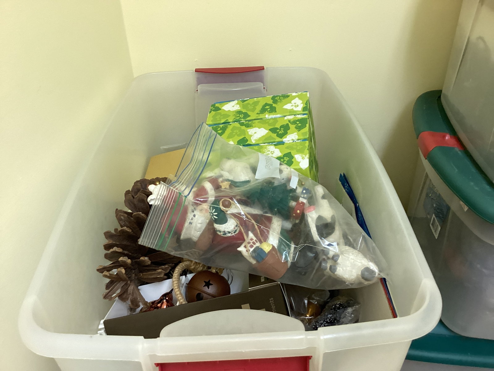 Storage Containers of Christmas Decorations - 7