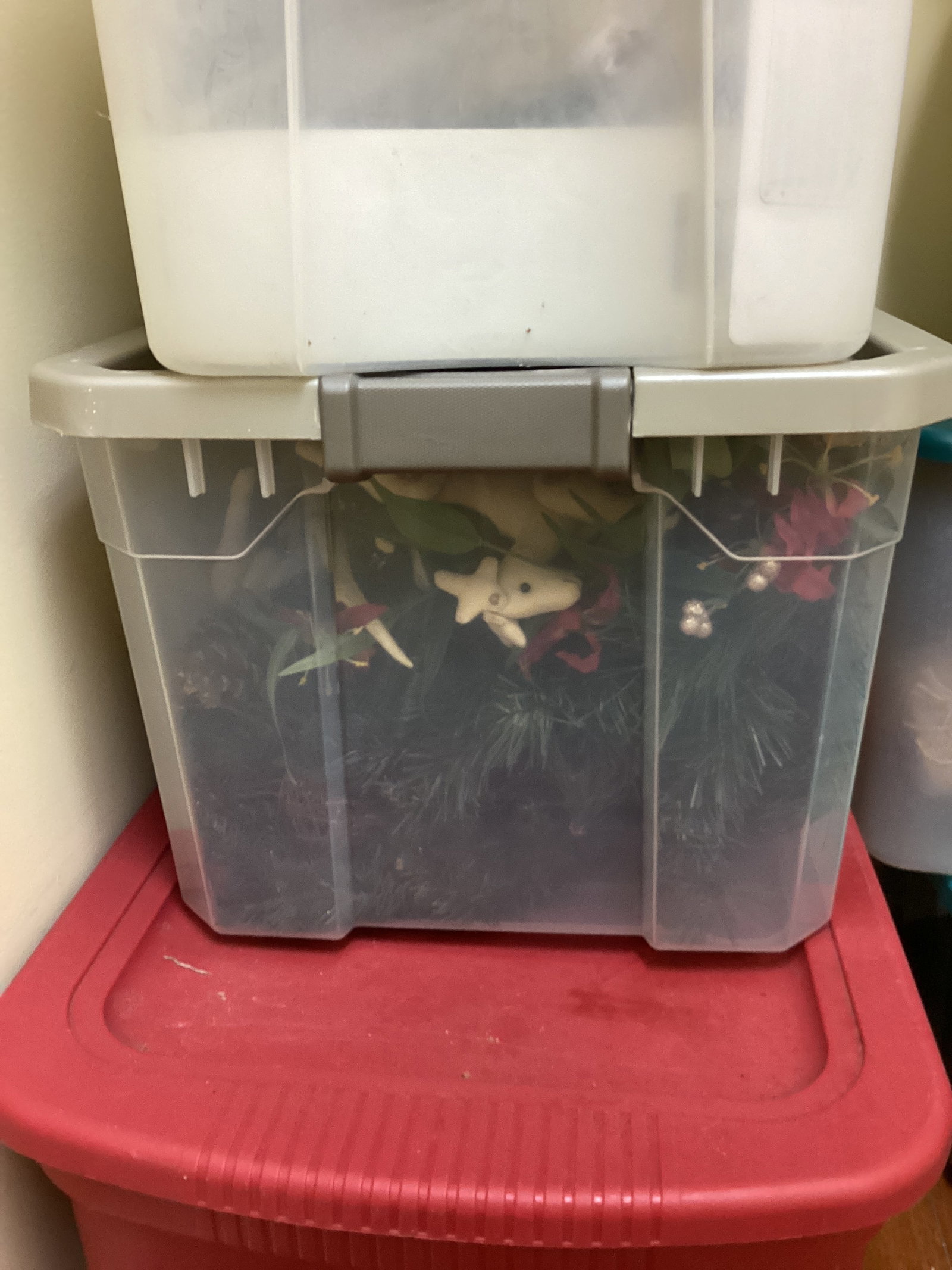 Storage Containers of Christmas Decorations - 8