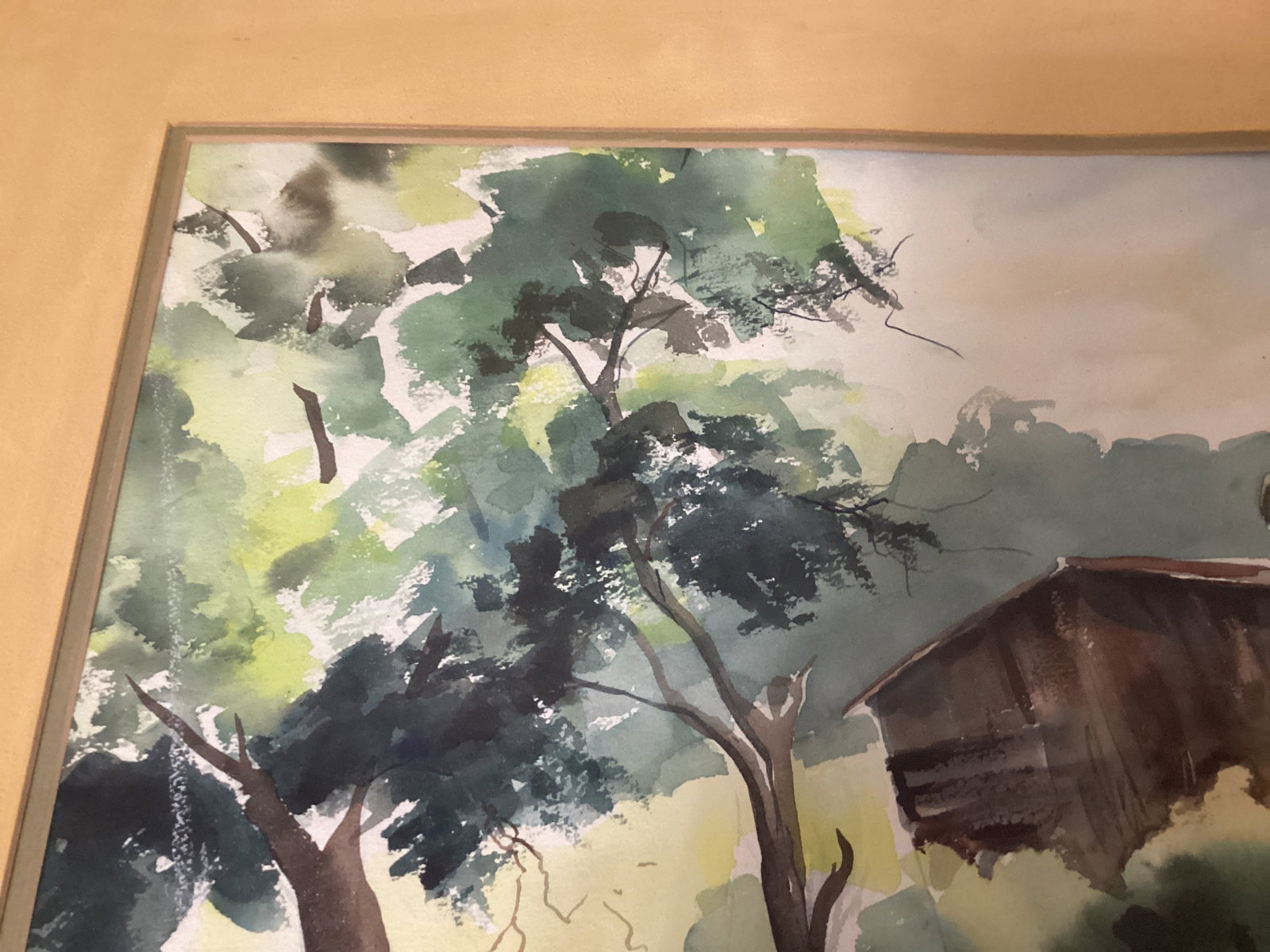 Framed Matted Original Watercolor - 3
