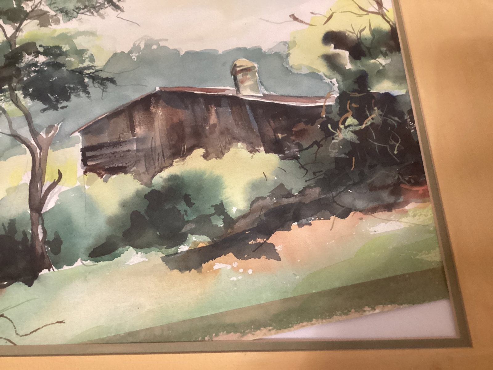 Framed Matted Original Watercolor - 4
