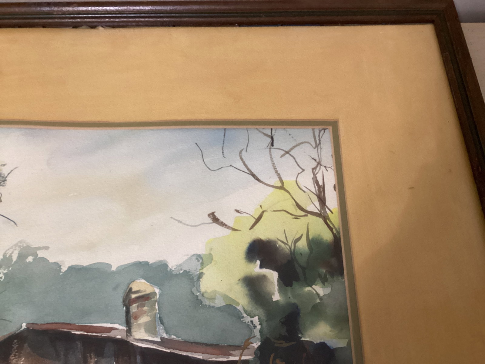 Framed Matted Original Watercolor - 5
