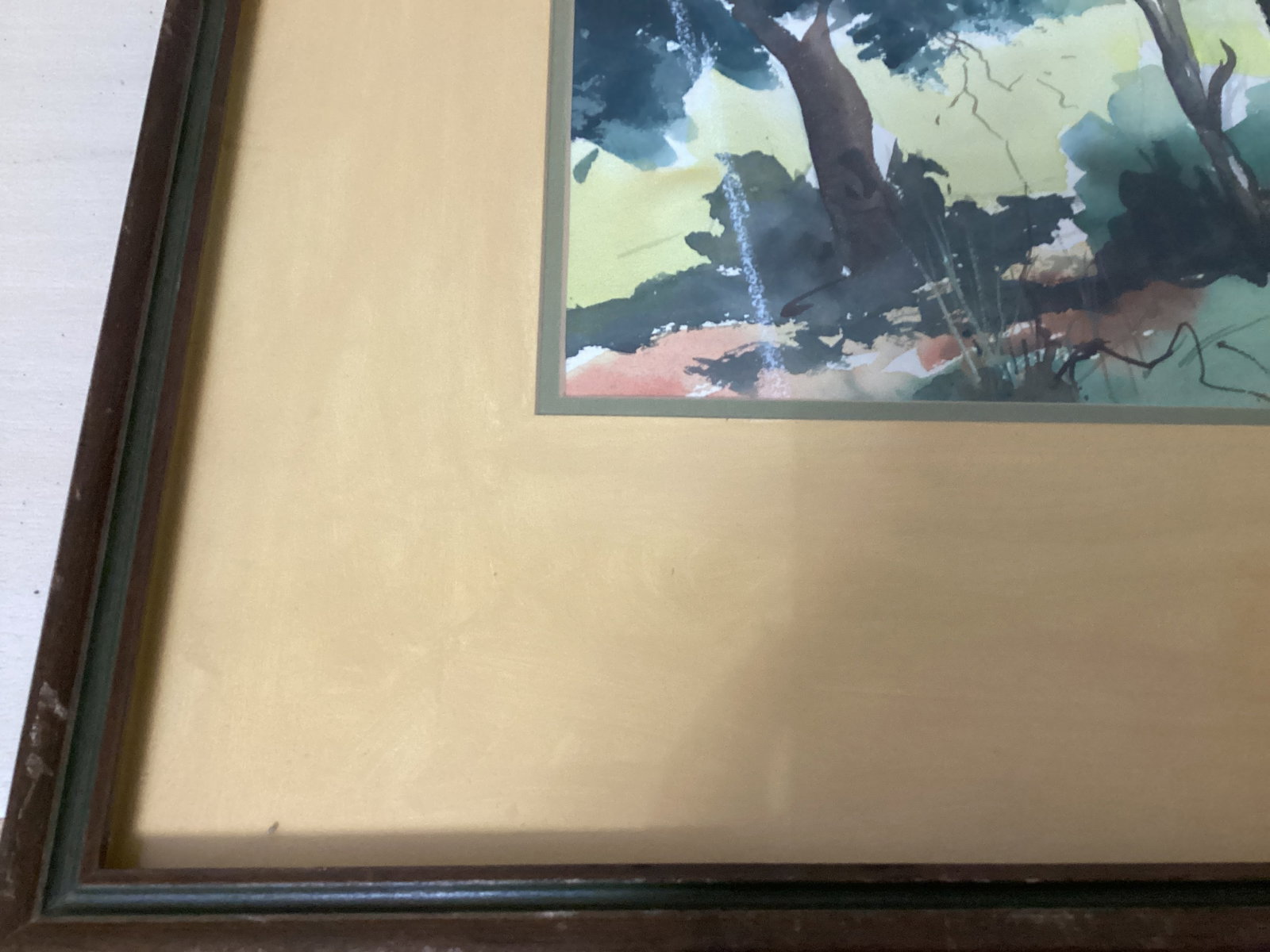 Framed Matted Original Watercolor - 6