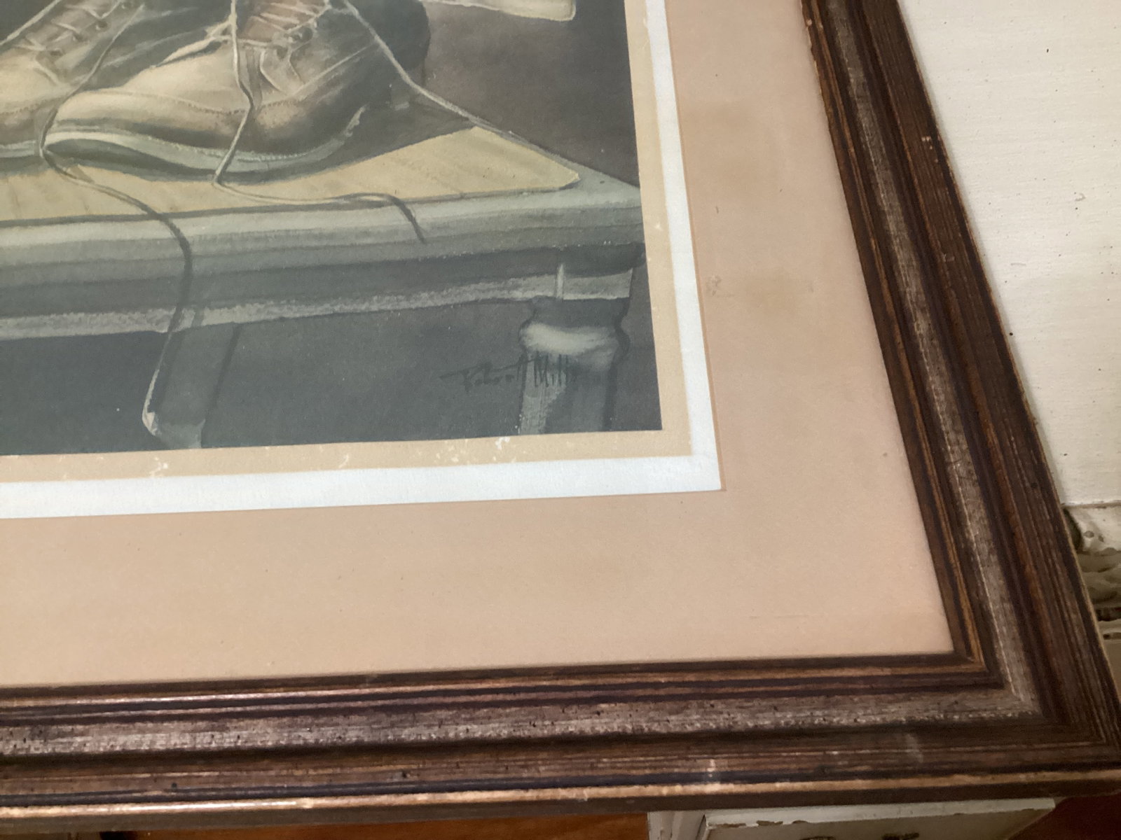Framed, Matted, Signed Robert Mills After Winter Print - 6