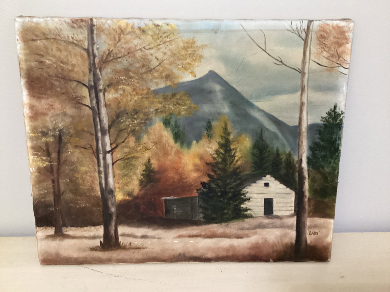 Signed Original Landscape Painting On Canvas: 20" x 16"