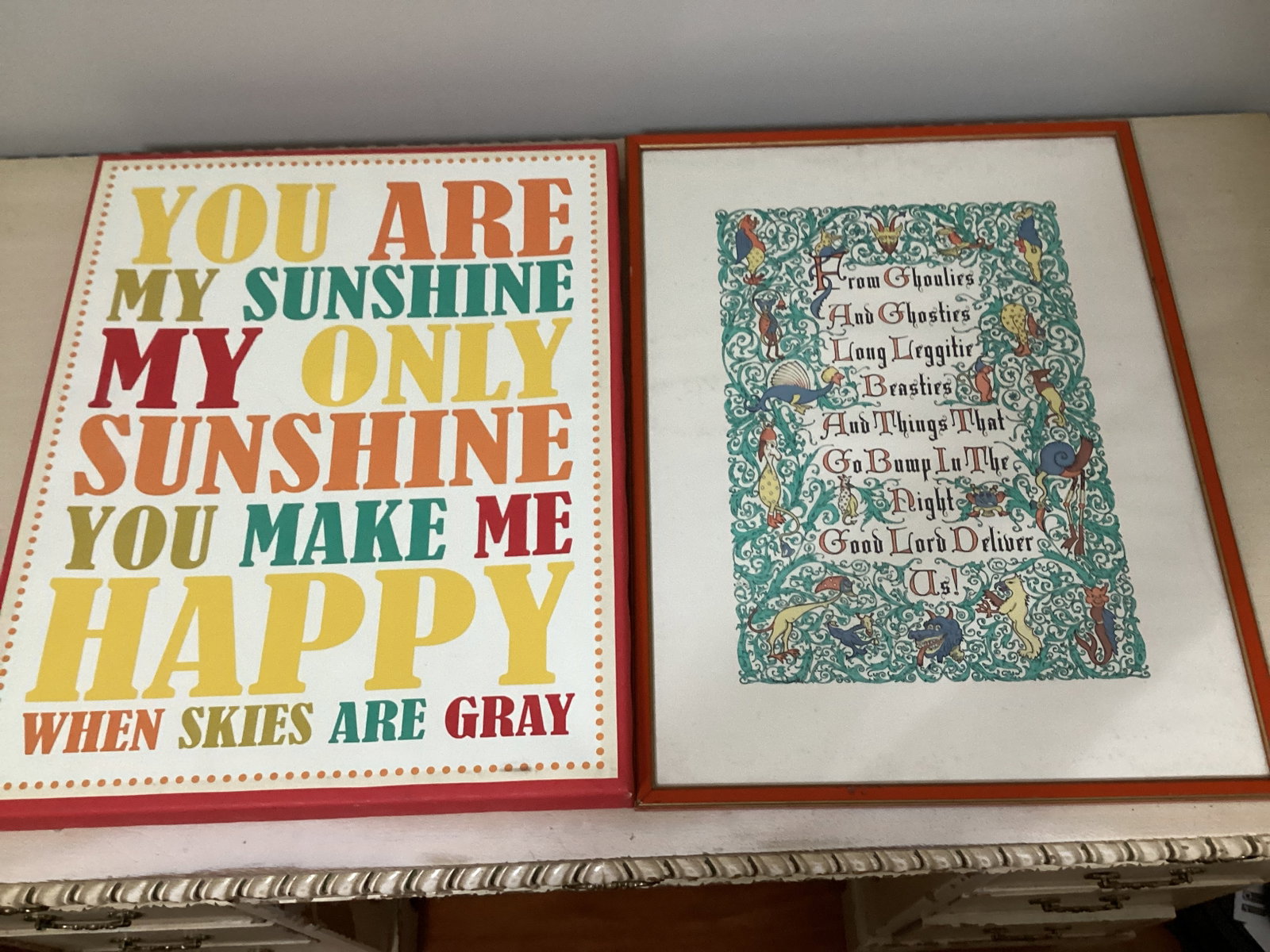 Inspirational Wall Art: shipping unavailable for this lot