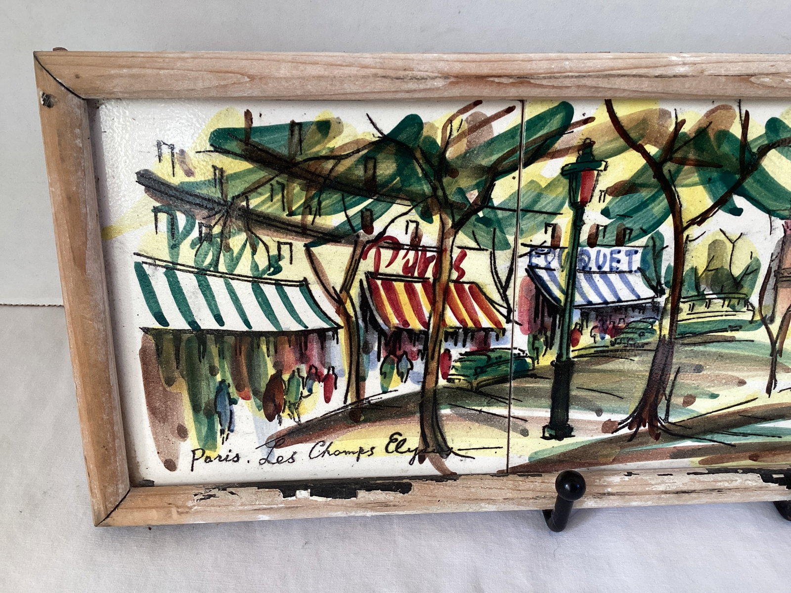 Framed Paris France Tile Artwork - 2
