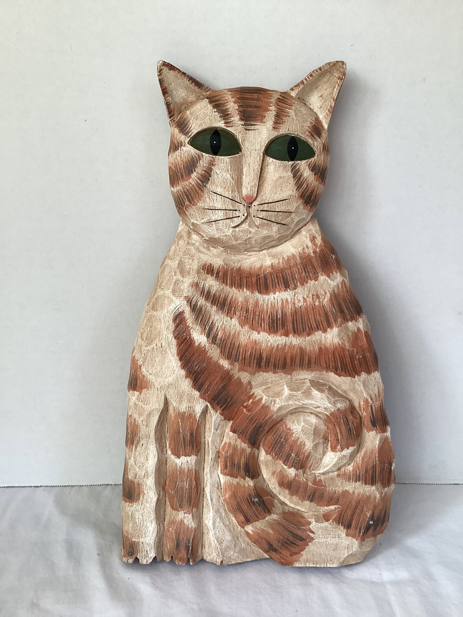 Wood Cat: 16" h