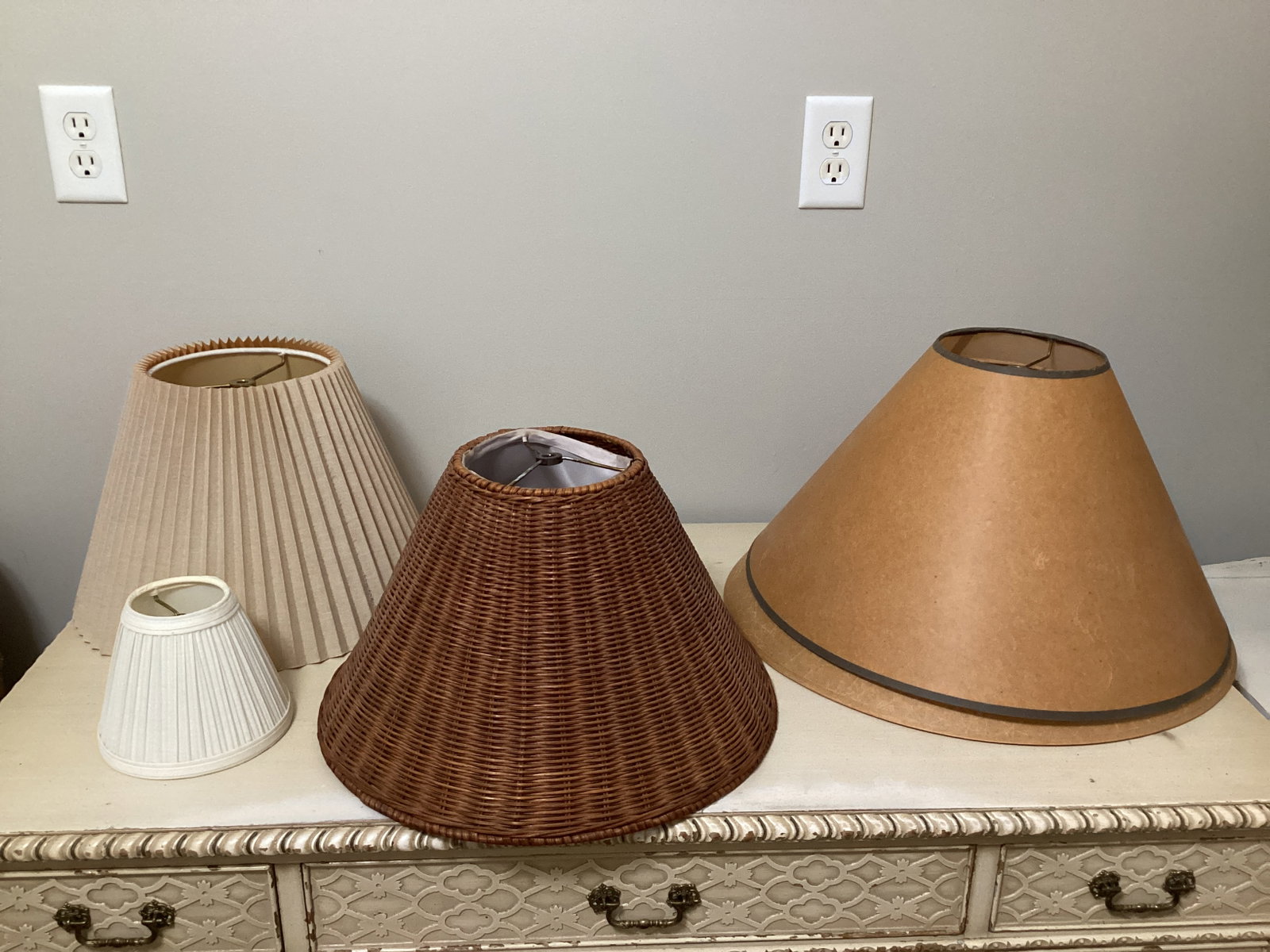 Lamp Shades: shipping unavailable for this lot