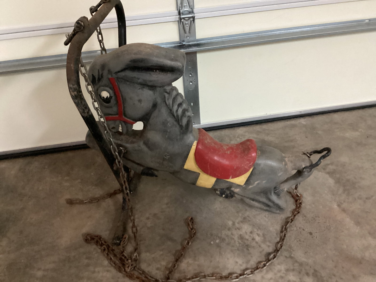 Saddle Mates Vintage Playground Donkey Swing - 5