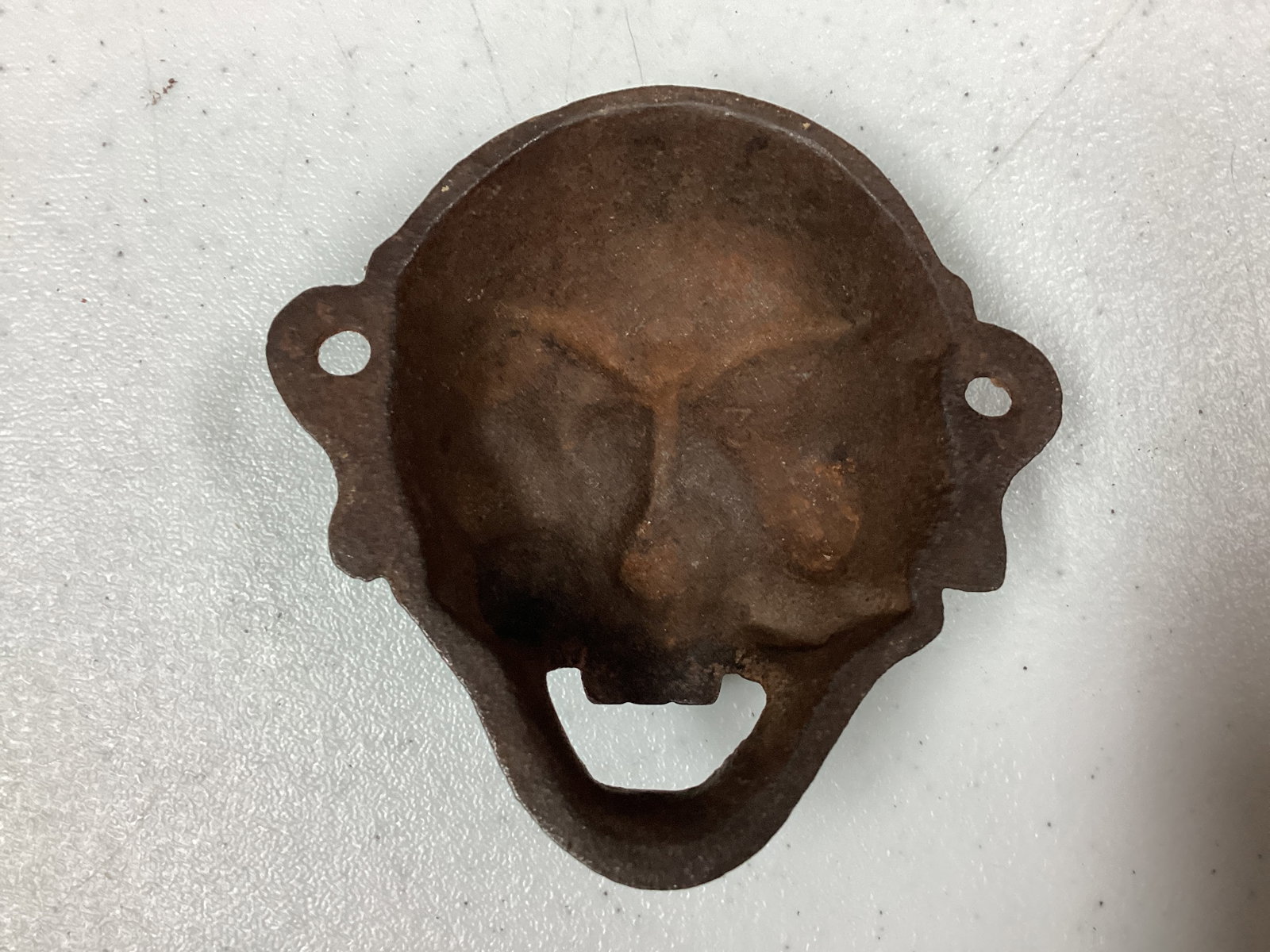 Cast Iron Four Eyed Man Wall Mount Bottle Opener - 2