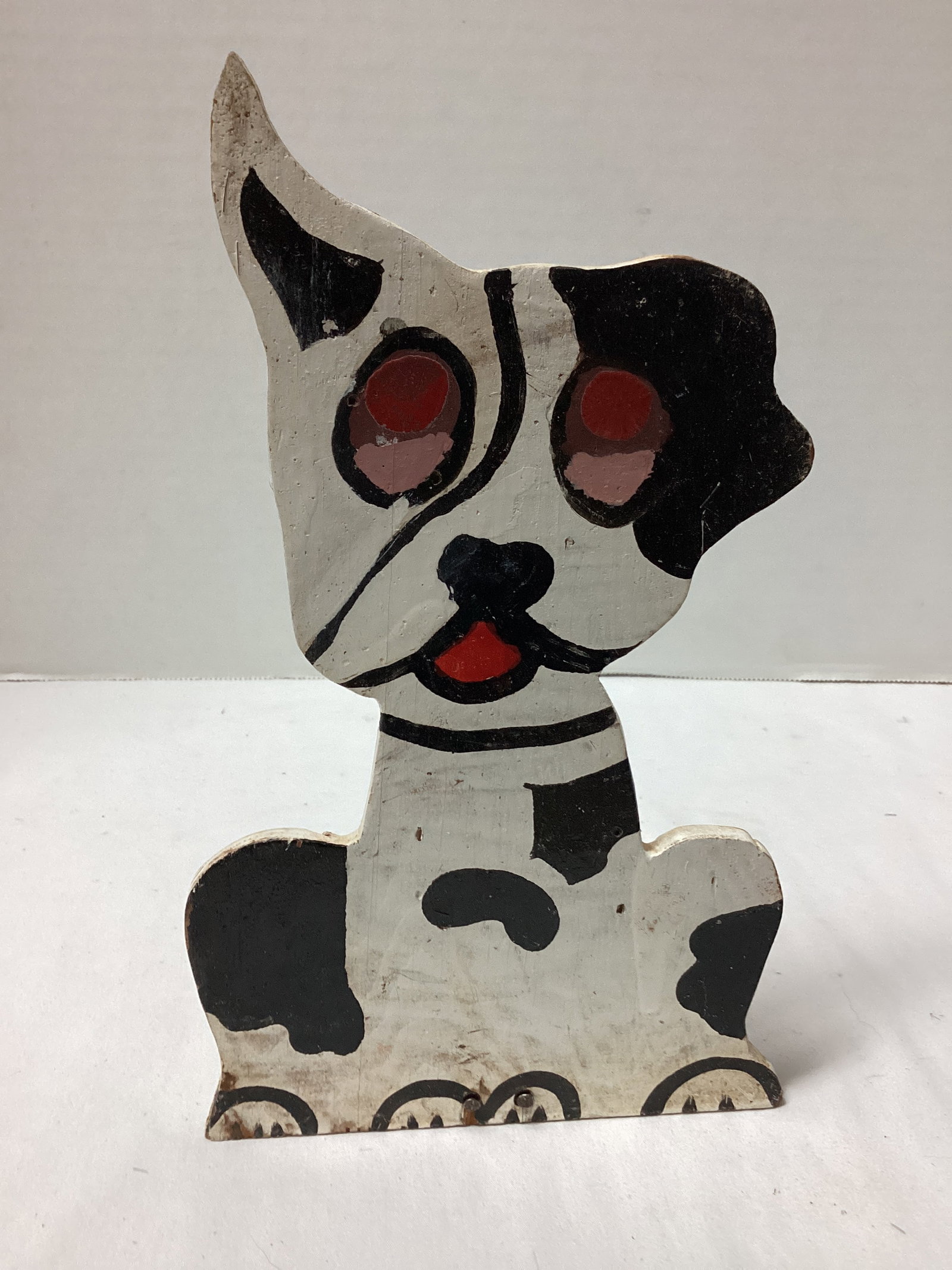 Folk Art Dog Doorstop: 9 1/2" h