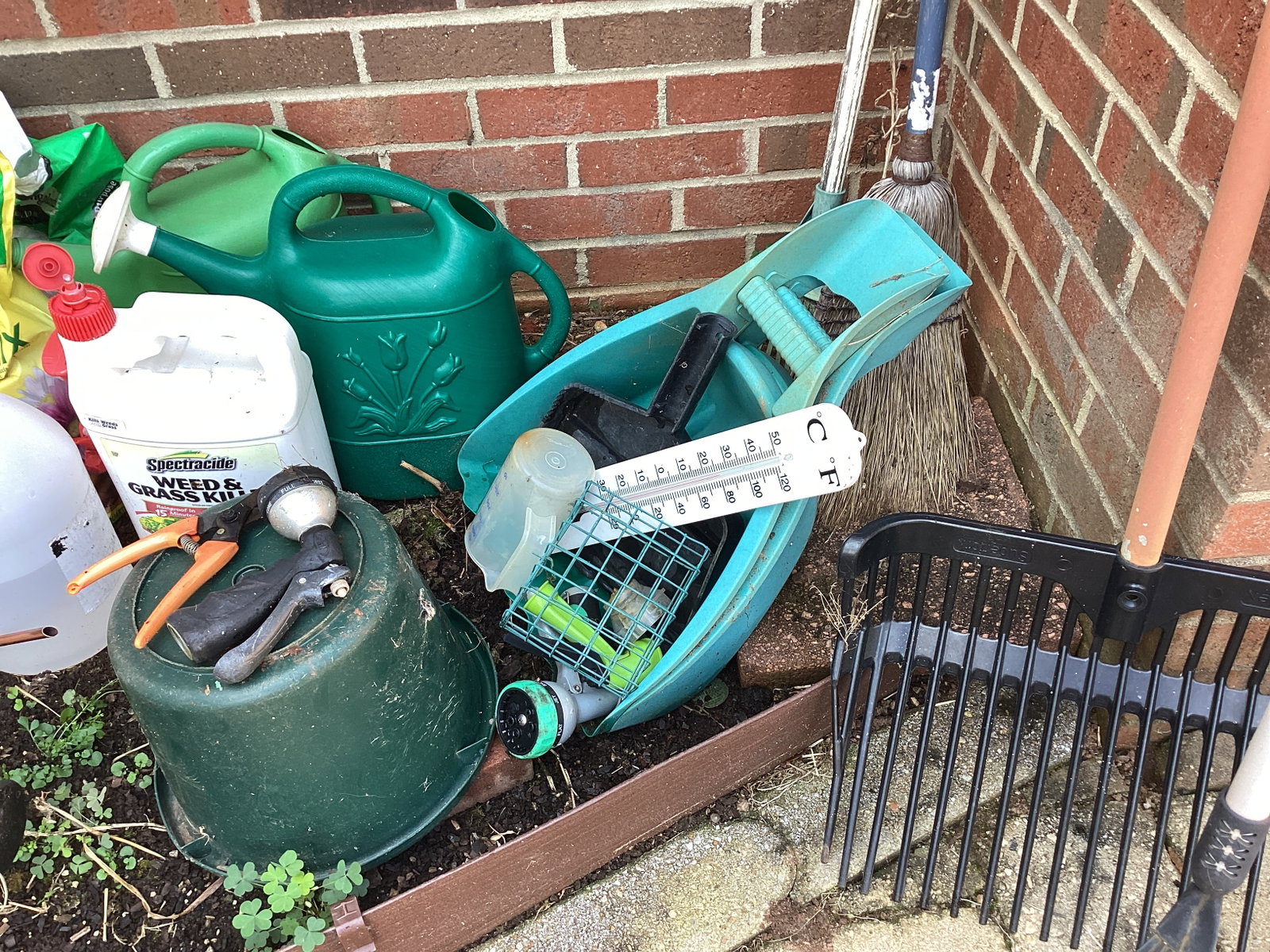 Gardening Items - Potting Soil, Watering Cans, Rake, and More - 4