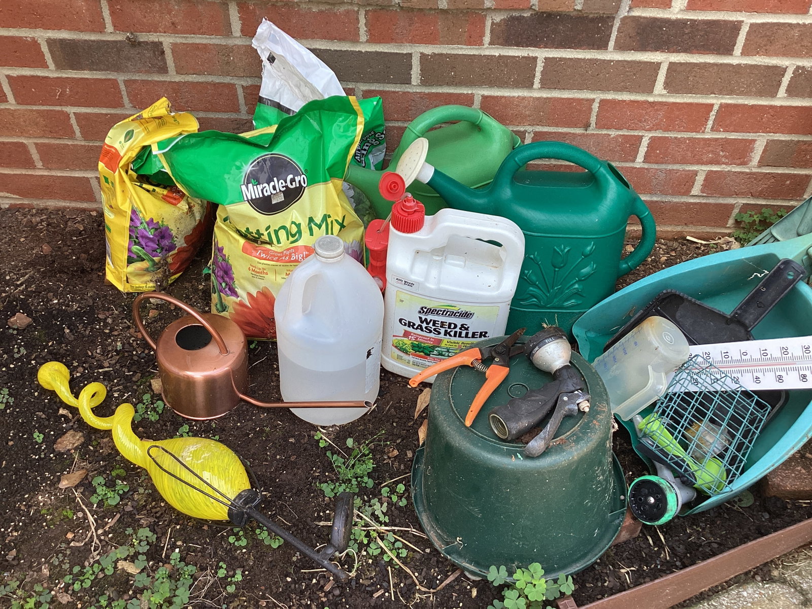 Gardening Items - Potting Soil, Watering Cans, Rake, and More - 5