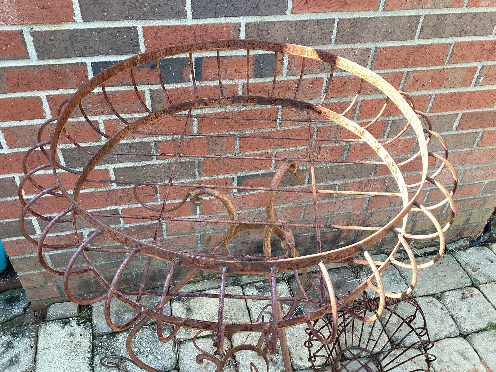 Two Antique Planter Baskets - 3
