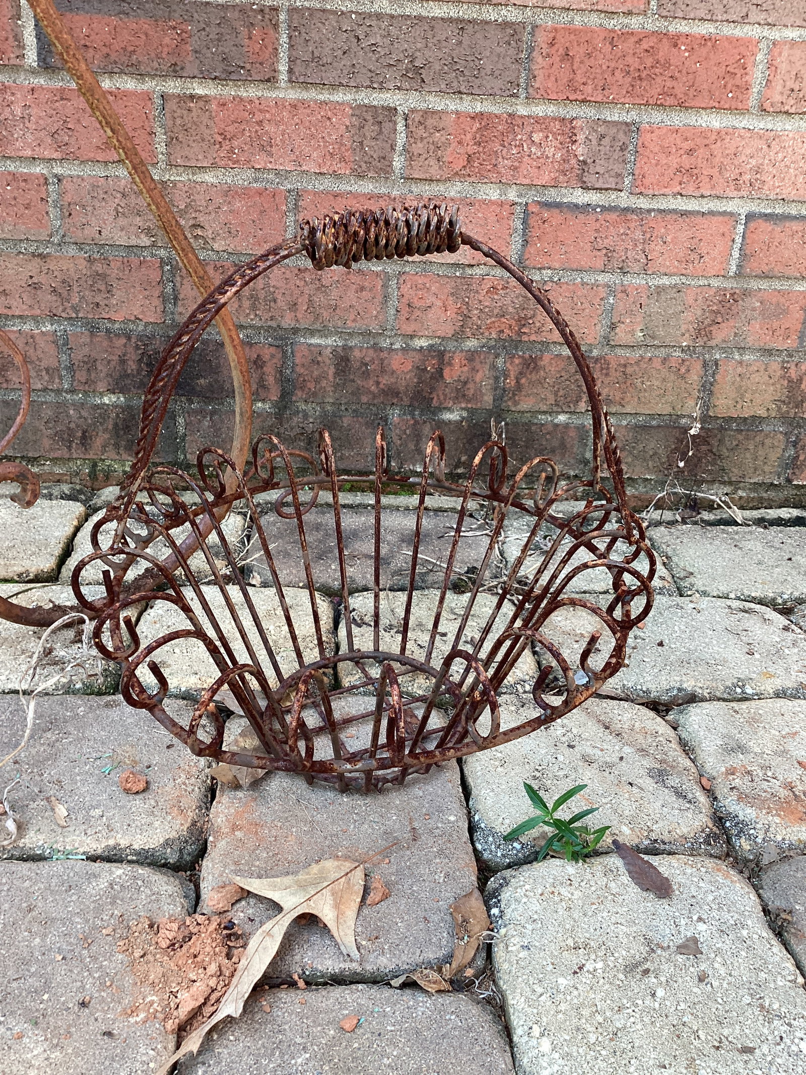Two Antique Planter Baskets - 4
