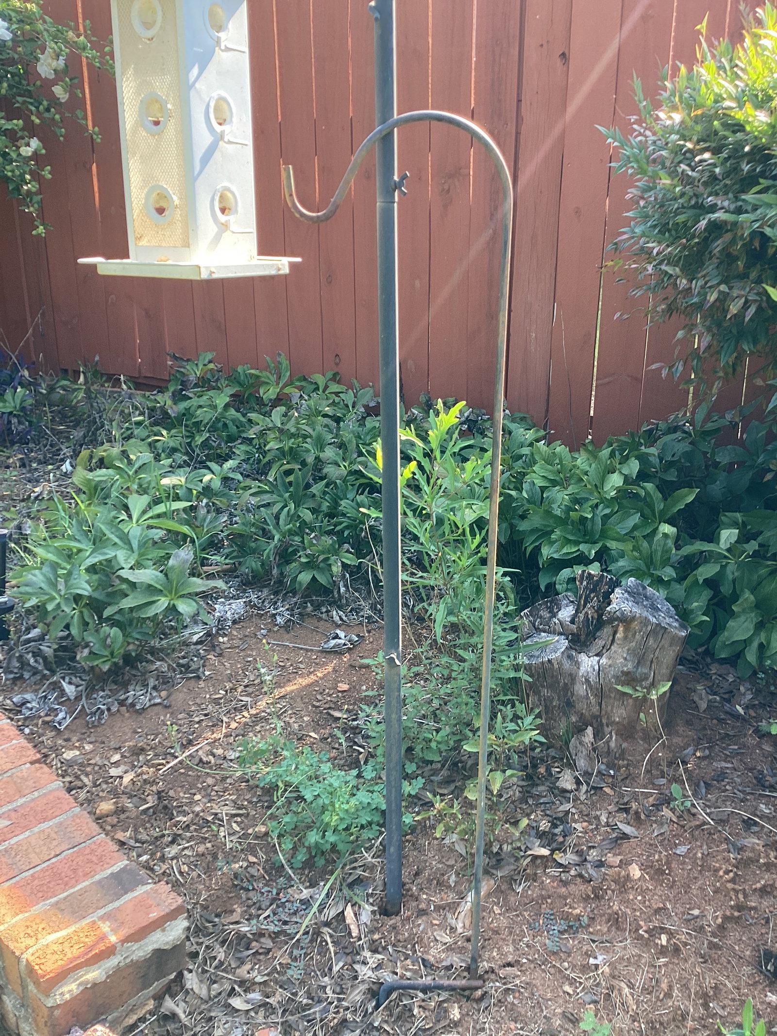 Two Shepherd Hooks and Bird Feeder - 2