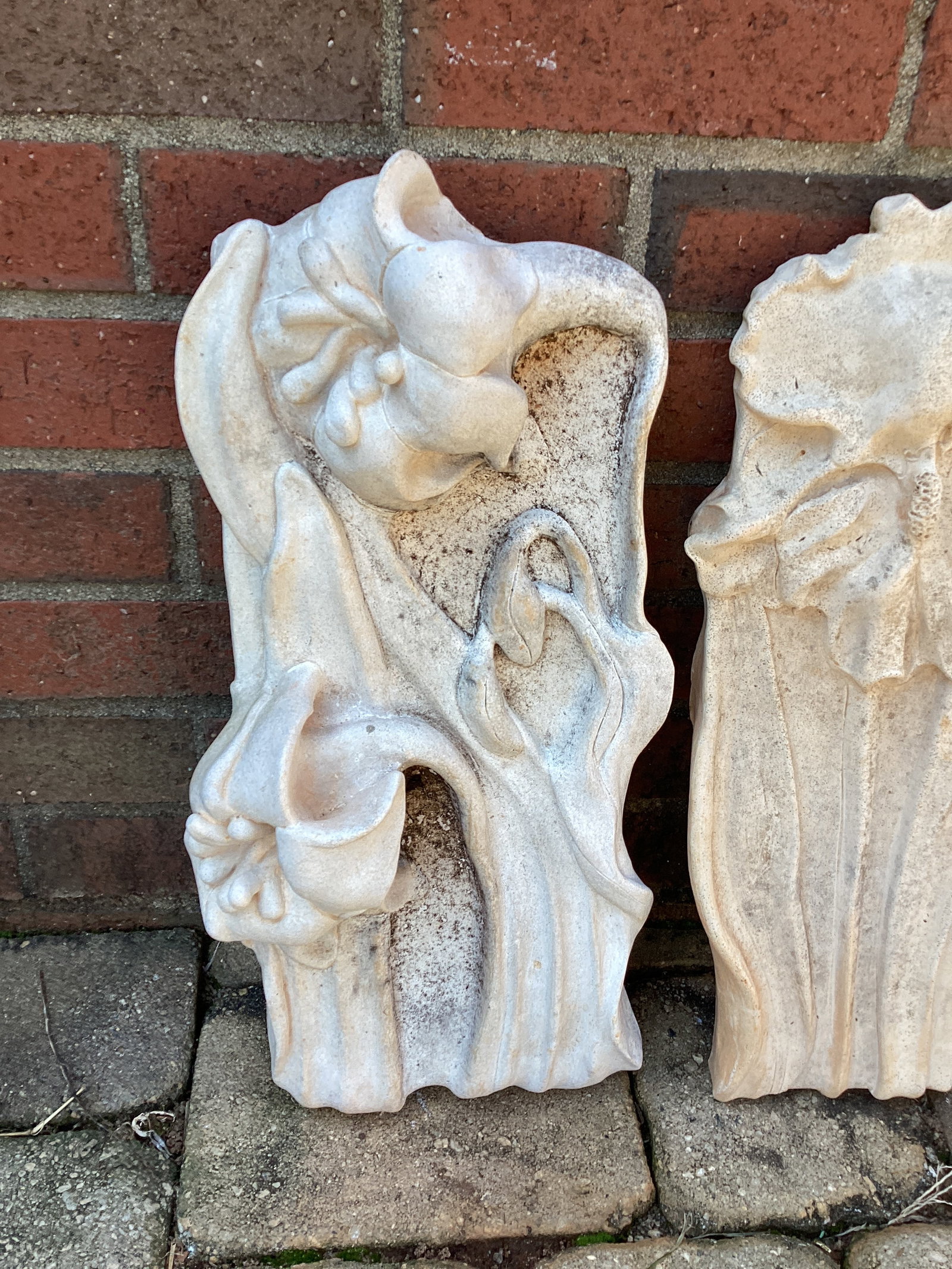 Two Art Pottery Floral Wall Plaques by C. Sibley - 2