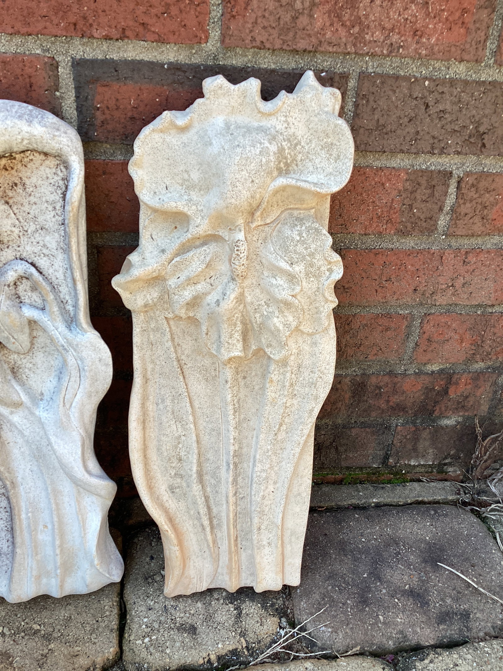 Two Art Pottery Floral Wall Plaques by C. Sibley - 3