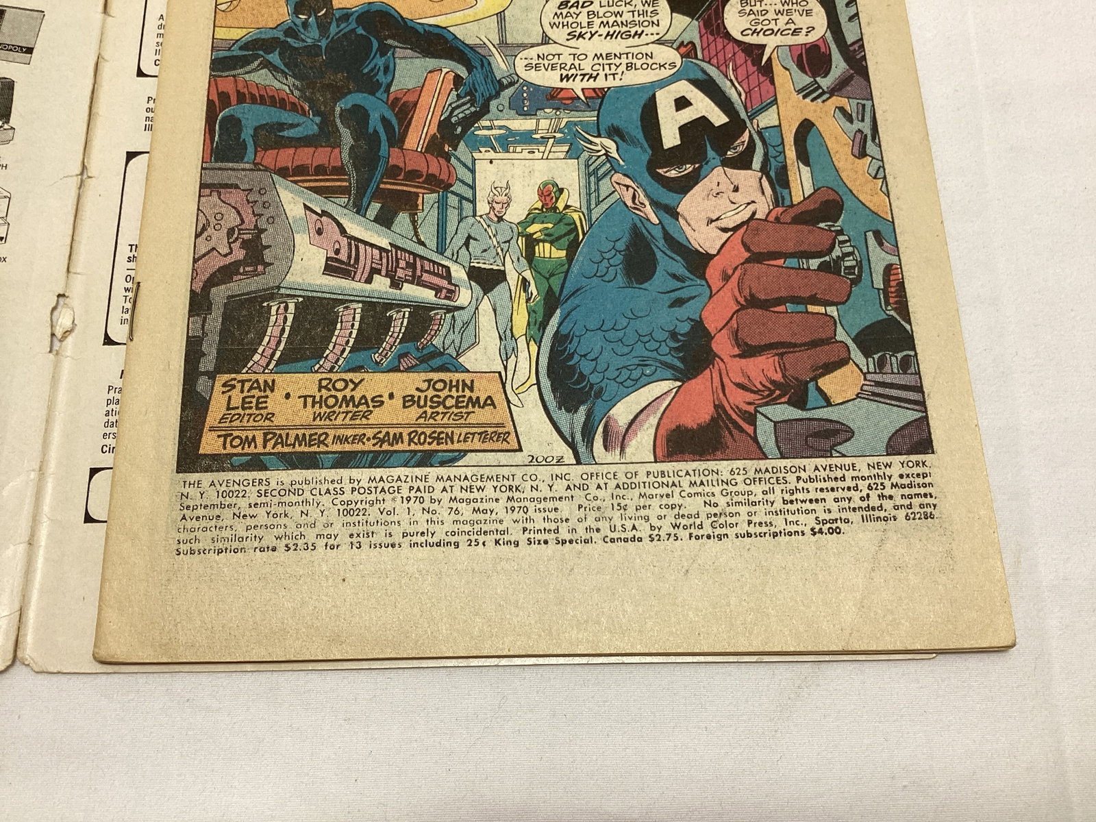 Avengers 76 Marvel Comic Book - 7