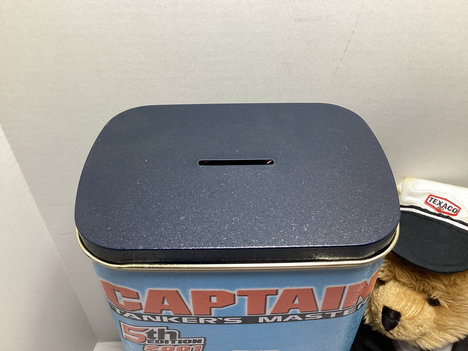 Texaco Captain Tankers Master Teddy Bear with Coin Bank Tin - 3