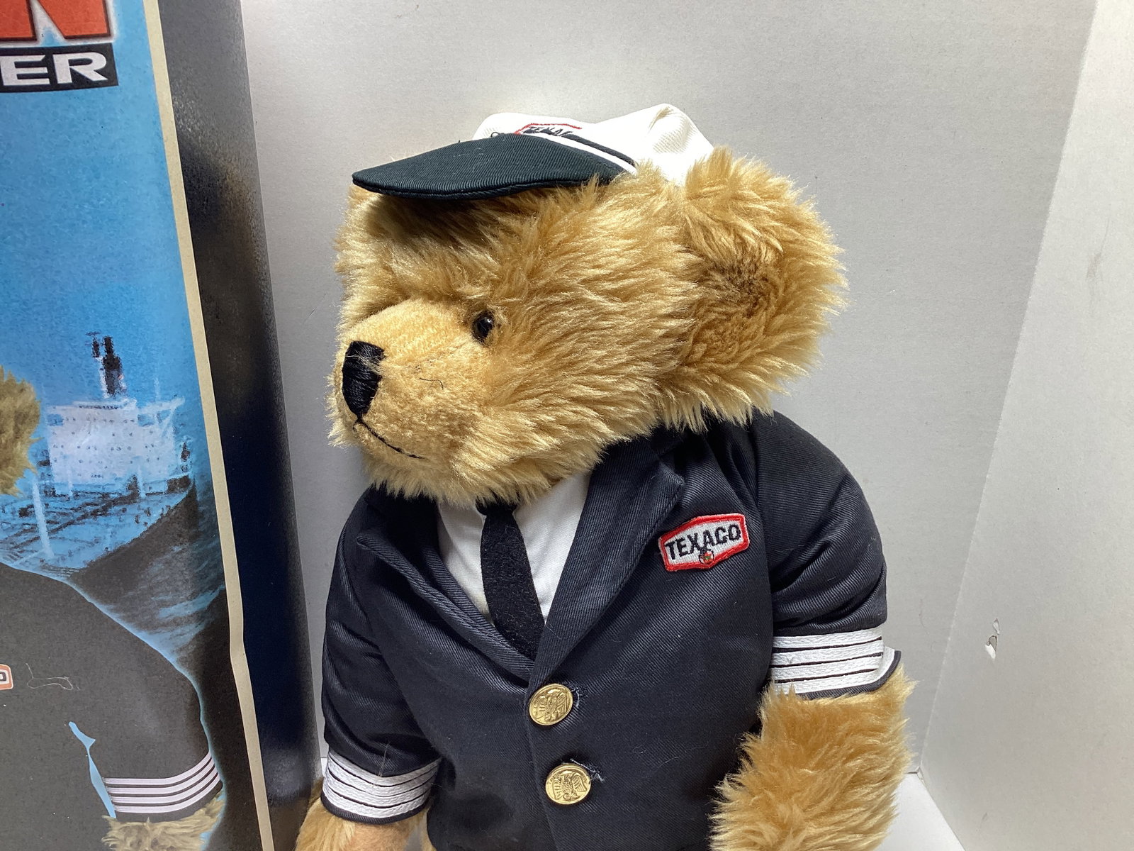 Texaco Captain Tankers Master Teddy Bear with Coin Bank Tin - 4