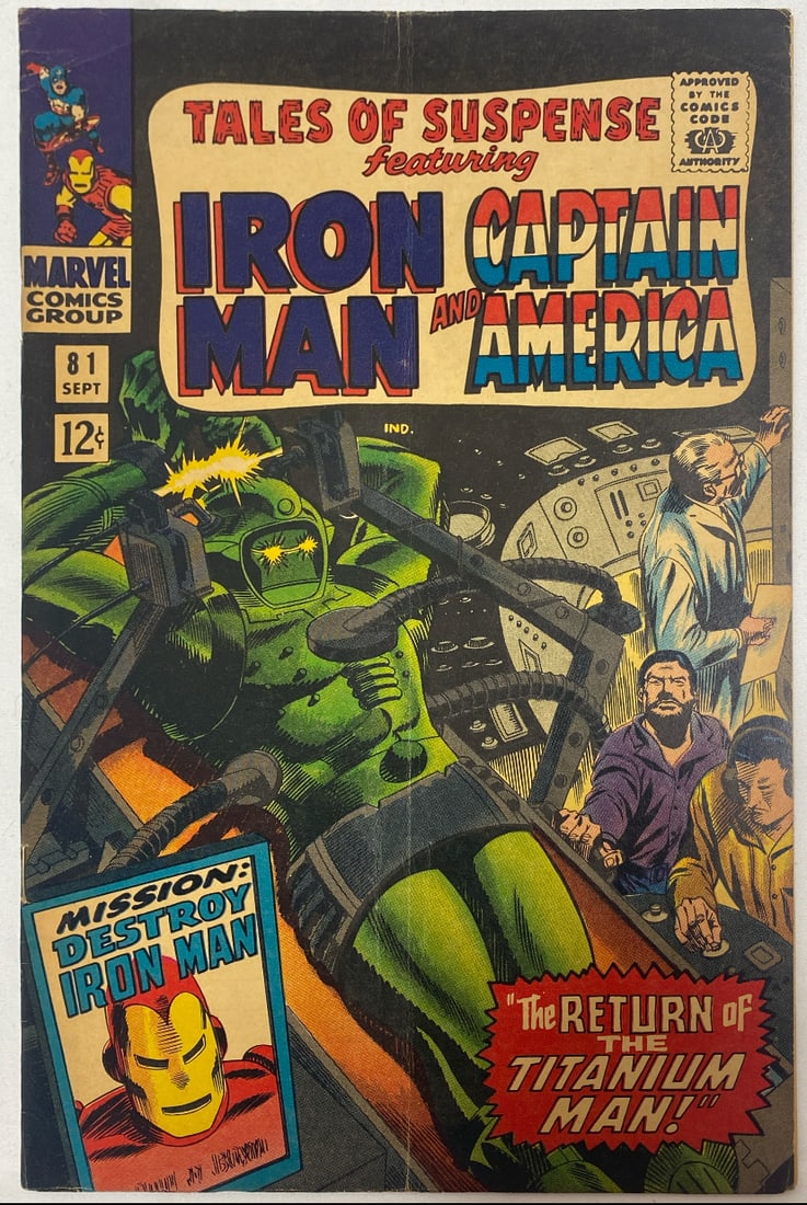 Tales of Suspense 81 Marvel Captain America Iron Man Comic Book: 1966, Please preview and see all photos for condition