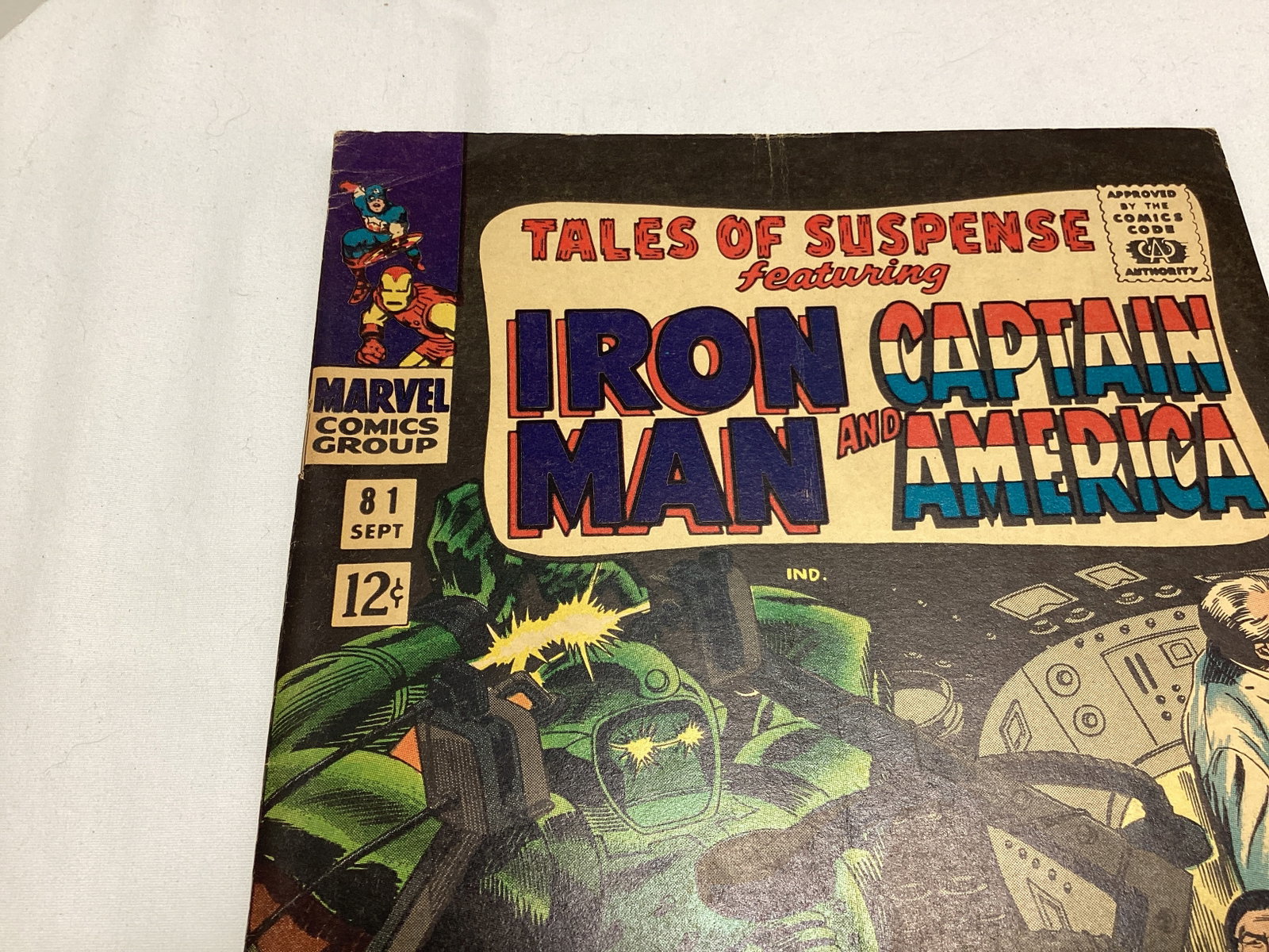 Tales of Suspense 81 Marvel Captain America Iron Man Comic Book - 2