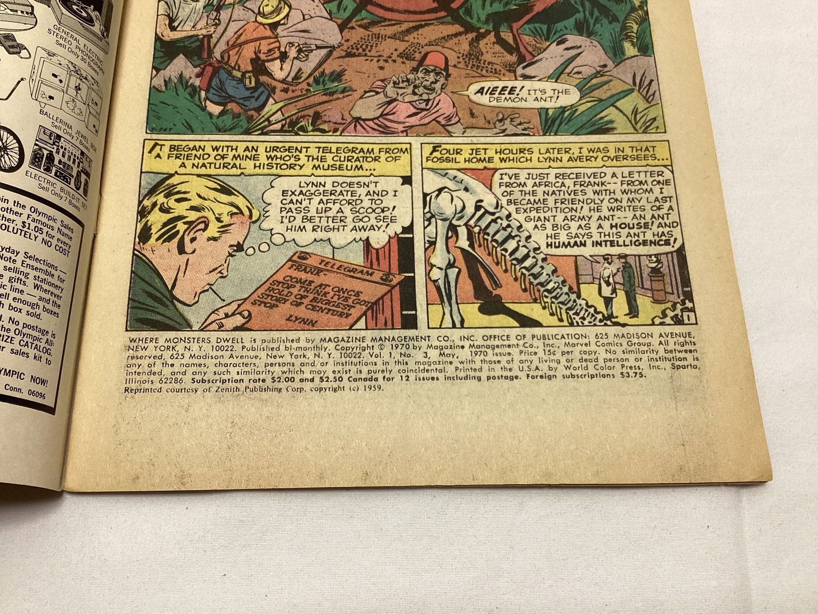 Where Monsters Dwell 3 Marvel Comic Book - 7