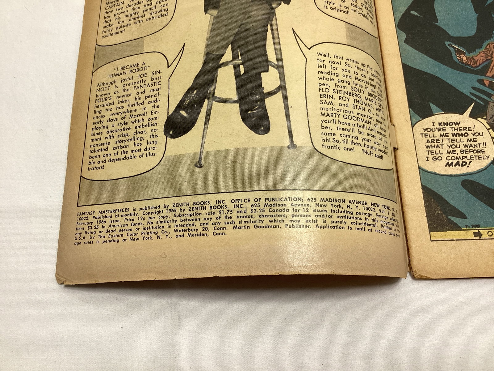 Fantasy Masterpieces 1 Marvel Comic Book - 7