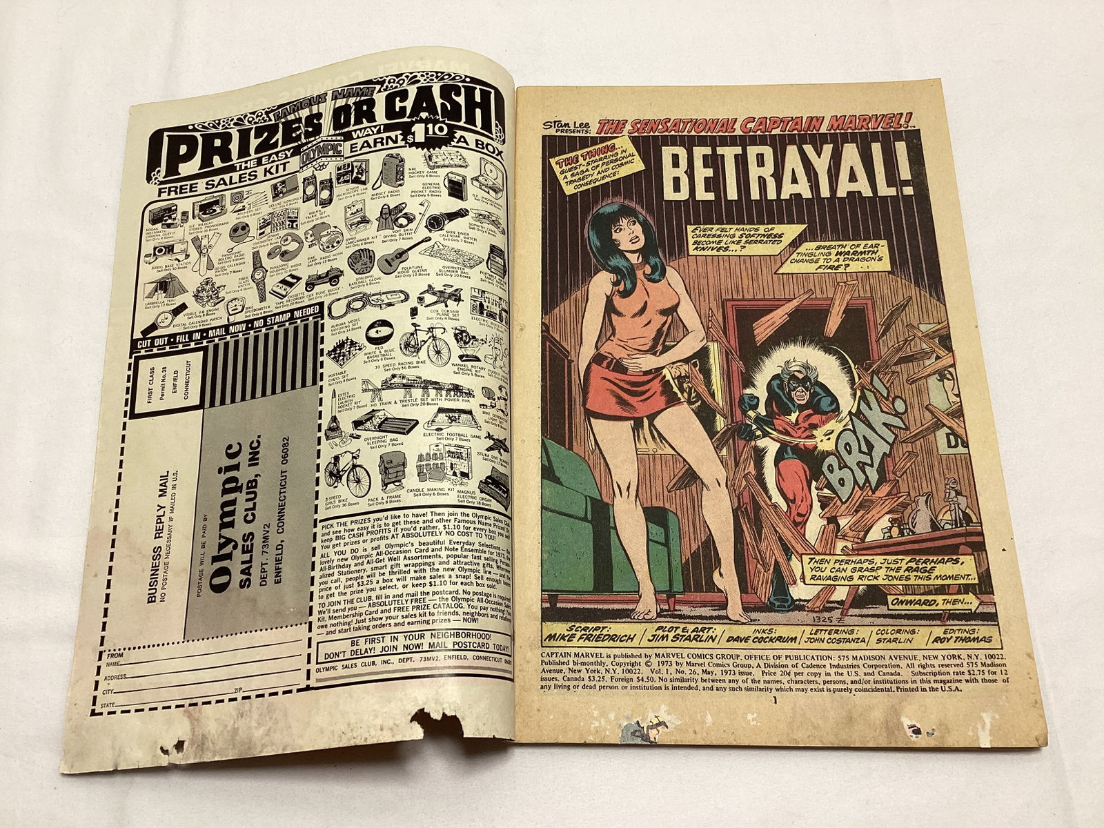 Captain Marvel 26 Marvel Comic Book - 6