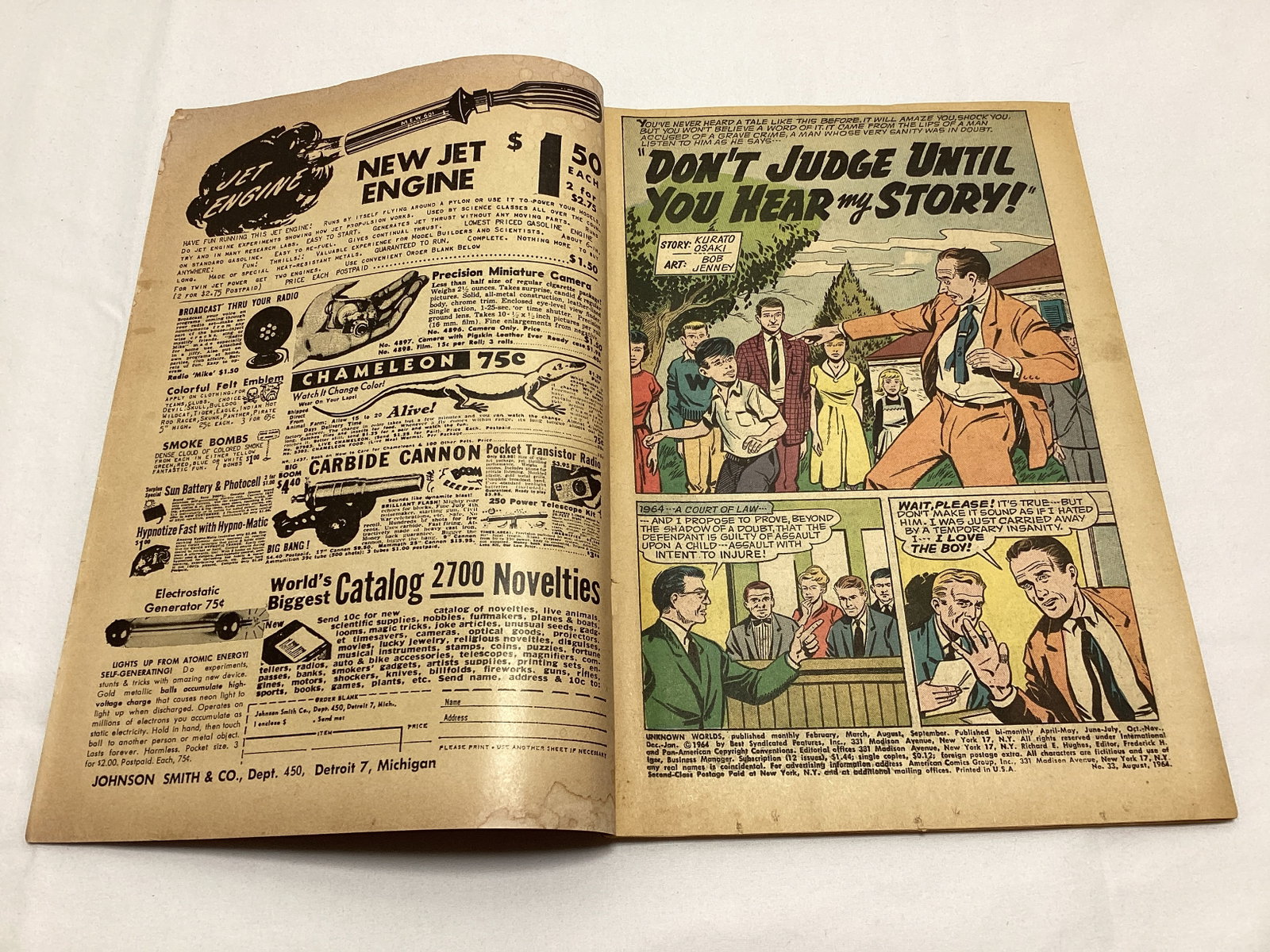 Unknown Worlds 33 ACG Comic Book - 6