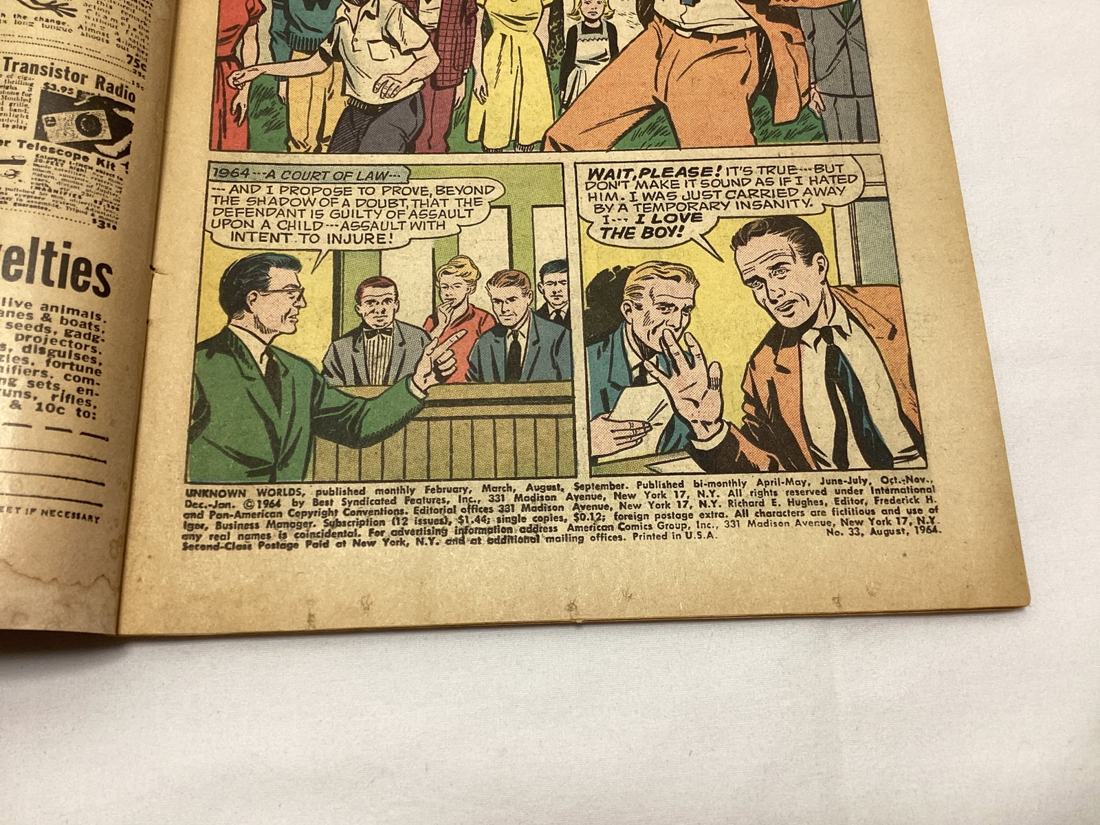 Unknown Worlds 33 ACG Comic Book - 7