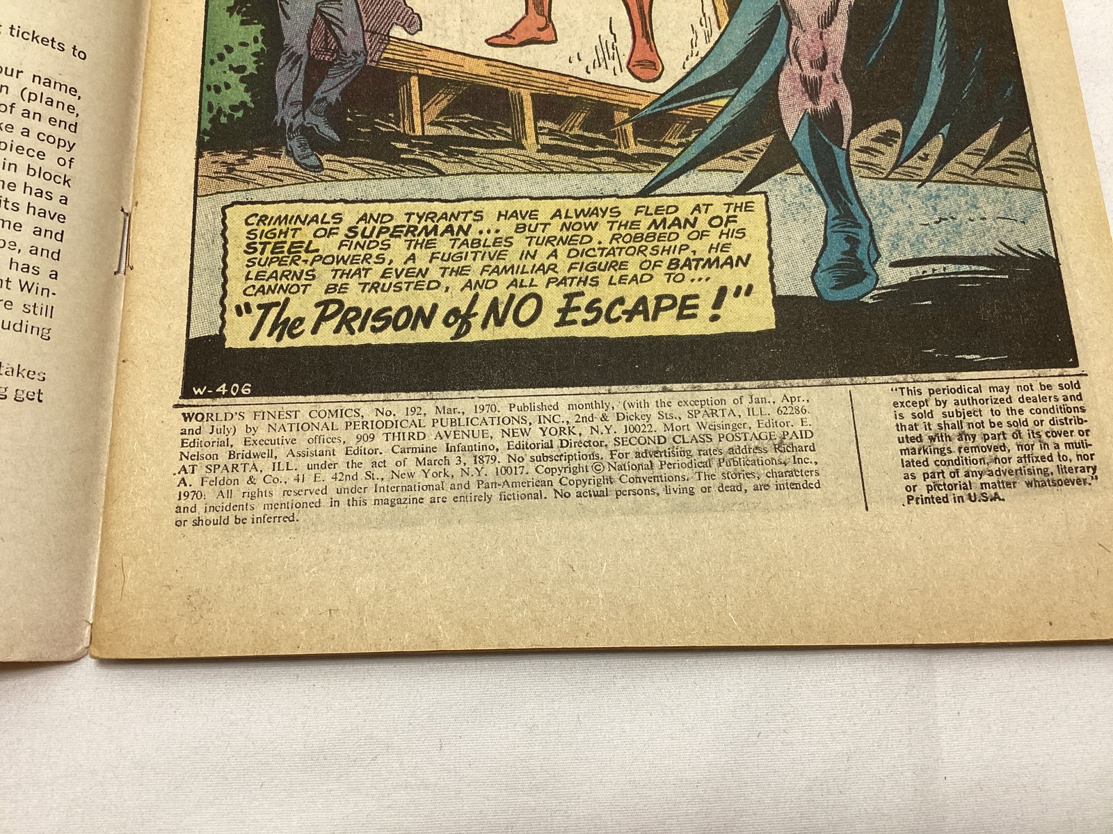World's Finest Comics 192 DC Superman Batman Comic Book - 7