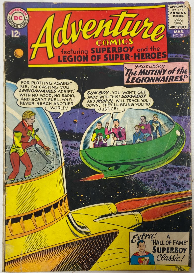 Adventure Comics 318 DC Superboy Comic Book: 1964