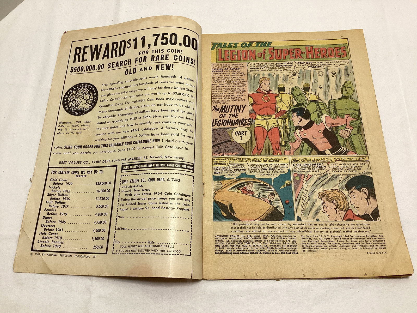 Adventure Comics 318 DC Superboy Comic Book - 6