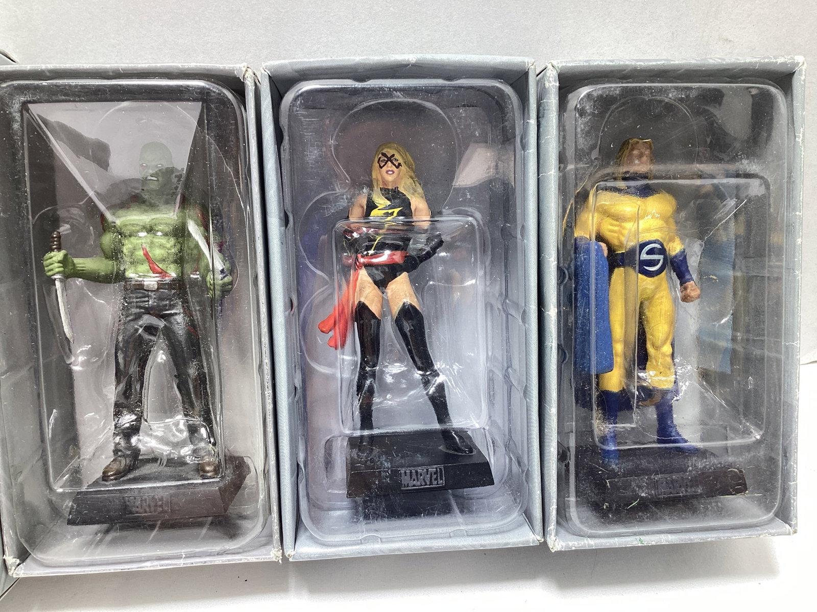 Six Eaglemoss Marvel Superhero Diecast Models - 6